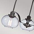 Lampadario Industrial Trilogy Metallo Bronzo Antico 3 Luci E27 3 Diffusori QZ-TRILOGY3