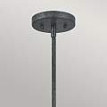 Lampadario Industrial Nordico Vanguard Acciaio Nero Antico 3 Luci E14 QZ-VANGUARD-3P-OK