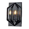Applique Industrial Nordico Vanguard Acciaio Nero Antico 2 Luci E14 QZ-VANGUARD2-OK