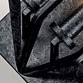Applique Industrial Nordico Vanguard Acciaio Nero Antico 2 Luci E14 QZ-VANGUARD2-OK