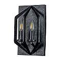 Applique Industrial Nordico Vanguard Acciaio Nero Antico 2 Luci E14 QZ-VANGUARD2-OK
