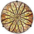 Lampadario Tiffany Victory Vetro Bronzo Valiant 2 Luci E27 QZ-VICTORY-SF