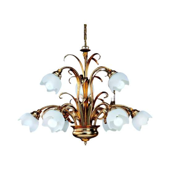 Lampadario Classico In Ferro Argento Mecca 9 Luci Alcidi | Lampadari e Sospensioni | Luce Art Shop Lampadario Classico In Ferro Argento Mecca 9 Luci Alcidi | LuceArt