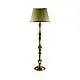 Lampada Da Terra In Legno Classico Argento Mecca Con Paralume 1 Luce Rondine