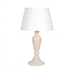 Lume In Legno Classico Ocra Sbiancato Con Paralume 1 Luce Anatra