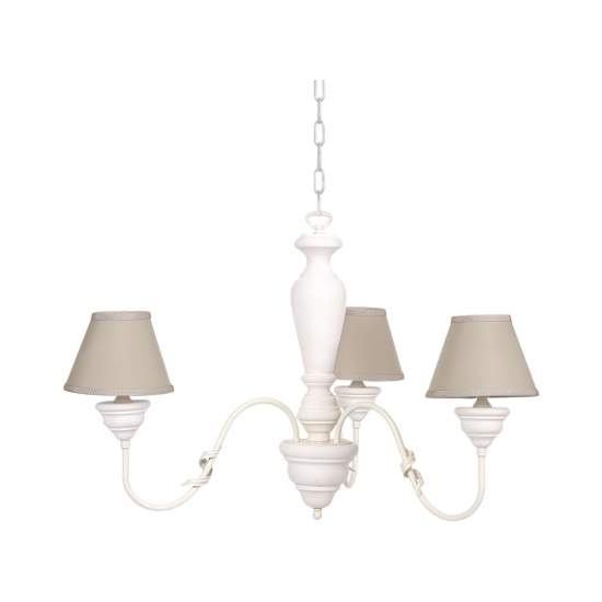 Lampadario In Legno Classico Crema Sbiancato Con Paralume 3 Luci Smergo | Lampadari e Sospensioni | Luce Art Shop Lampadario In Legno Classico Crema Sbiancato Con Paralume 3 Luci Smergo | LuceArt