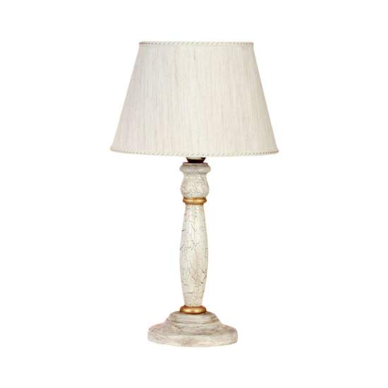 Lume In Legno Classico Cracchè Con Paralume 1 Luce Cincia | LuceArt