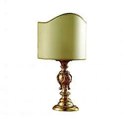 Lumetto In Legno Classico Argento Mecca Con Paralume 1 Luce Piviero