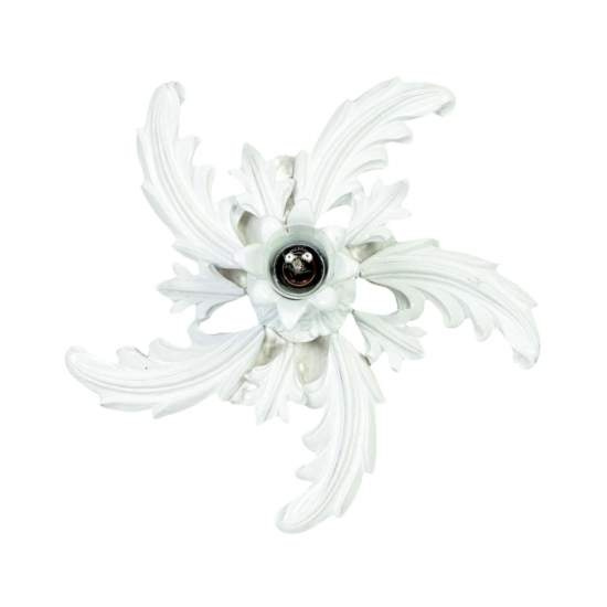 Plafoniera In Legno Classico Bianco Lucido 1 Luce Pappagallo | Plafoniere - Lampade da soffitto | Luce Art Shop Plafoniera In Legno Classico Bianco Lucido 1 Luce Pappagallo | LuceArt