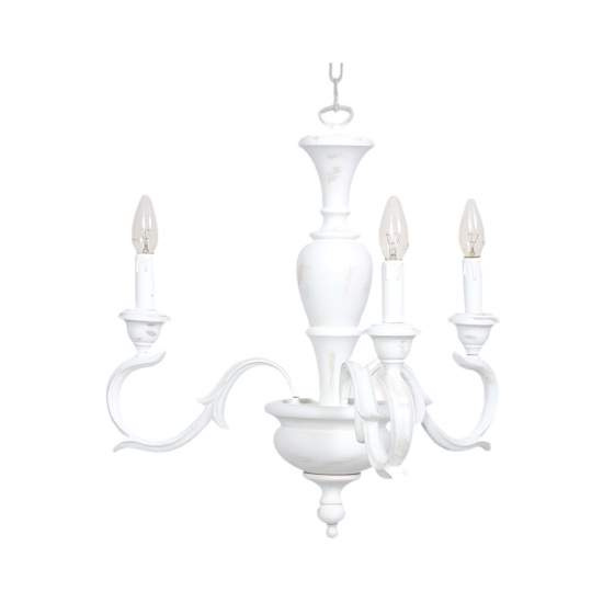 Lampadario In Legno Classico Bianco Sciupato 3 Luci Folaga | Lampadari e Sospensioni | Luce Art Shop Lampadario In Legno Classico Bianco Sciupato 3 Luci Folaga | LuceArt