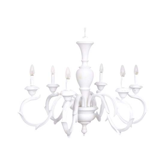 Lampadario In Legno Classico Bianco Sciupato 8 Luci Folaga | Lampadari e Sospensioni | Luce Art Shop Lampadario In Legno Classico Bianco Sciupato 8 Luci Folaga | LuceArt