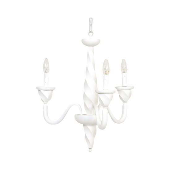 Lampadario In Legno Classico Bianco Opaco 3 Luci Coromorano | Lampadari e Sospensioni | Luce Art Shop Lampadario In Legno Classico Bianco Opaco 3 Luci Coromorano | LuceArt