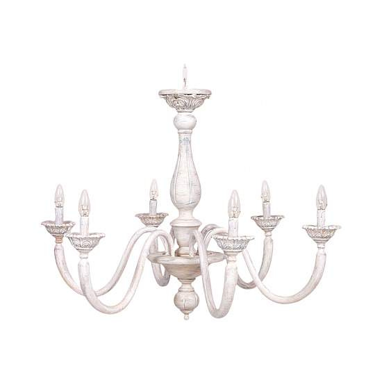 Lampadario In Legno Classico Cipria 6 Luci Falconidi | Lampadari e Sospensioni | Luce Art Shop Lampadario In Legno Classico Cipria 6 Luci Falconidi | LuceArt