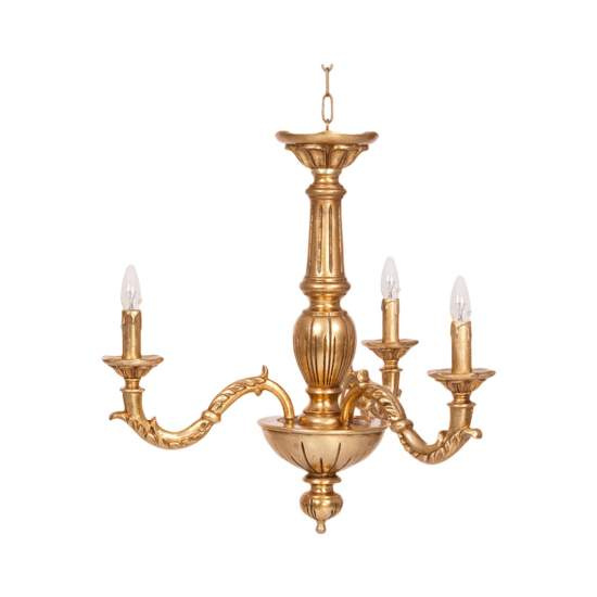 Lampadario In Legno Classico Oro 3 Luci Sternidi | Lampadari e Sospensioni | Luce Art Shop Lampadario In Legno Classico Oro 3 Luci Sternidi | LuceArt
