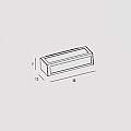 Applique Moderna Esterno Aster B Alluminio Antracite 1 Luce E27 ASTER-7271B-DG