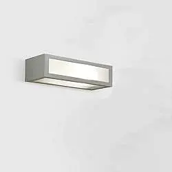 Applique Moderna Esterno Aster B Alluminio Grigio Perla 1 Luce E27