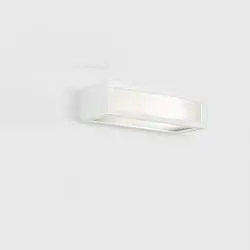 Applique Moderna Esterno Aster Alluminio Bianco 1 Luce E27