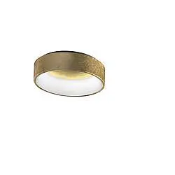 Lampada A Soffitto Contemporanea Aurora Metallo Foglia Oro Led 27W