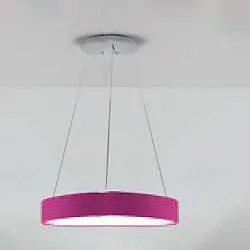 Sospensione Contemporanea Aurora Metallo Magenta Led 36W