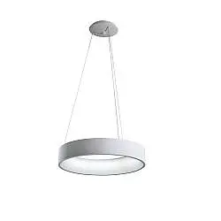 Sospensione Contemporanea Aurora Metallo Bianco Led 36W