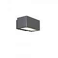 Applique Moderna Esterno Bach Alluminio Grigio Perla 1 Luce E27 BACH-7302-SG