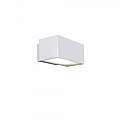 Applique Moderna Esterno Bach Alluminio Bianco 1 Luce E27 BACH-7302-WH