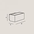 Applique Moderna Esterno Bach Alluminio Bianco 1 Luce E27 BACH-7302-WH