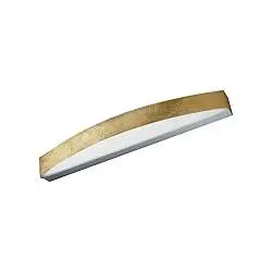 Applique Contemporanea Band Metallo Foglia Oro Led 28W