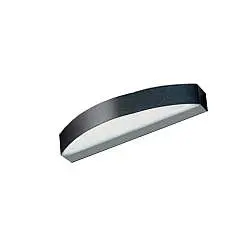 Applique Contemporanea Band Metallo Nero Led 28W