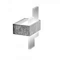 Plafoniera Moderna Bunny Metallo Foglia Argento Led 12W BUNNY-A19-SF