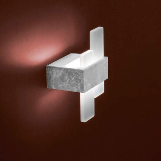 Plafoniera Moderna Bunny Metallo Foglia Argento Led 12W BUNNY-A19-SF