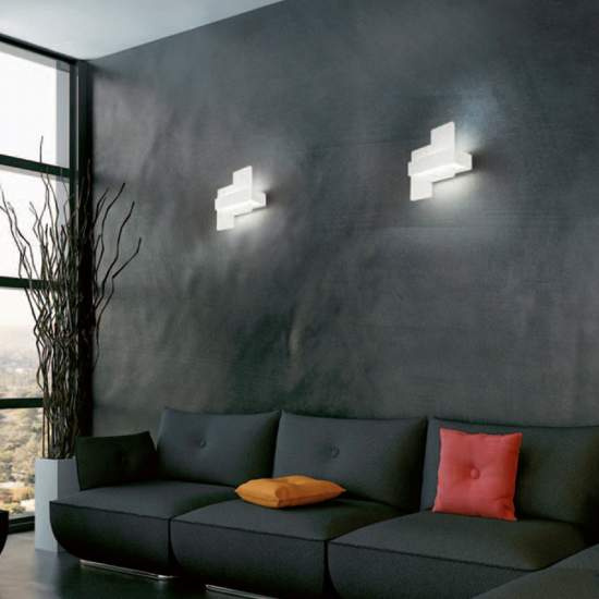 Plafoniera Moderna Bunny Metallo Bianco Led 20W BUNNY-A23-WH
