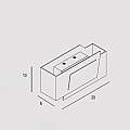 Applique Contemporanea Clap Metallo Antracite Led 12W CLAP-A20-DG