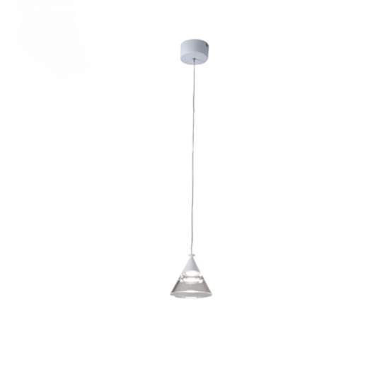 Sospensione Contemporanea Cony Metallo Bianco Led 7W CONY-S1-WH