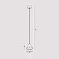 Sospensione Contemporanea Cony Metallo Bianco Led 7W CONY-S1-WH