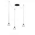 Sospensione Contemporanea Cony Metallo Nero Led 21W CONY-S3-A-NE