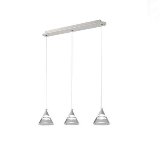 Sospensione Contemporanea Cony Metallo Bianco Led 21W CONY-S3-TR-WH