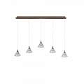 Sospensione Contemporanea Cony Metallo Oro Rosato Led 35W CONY-S5-TR-BN