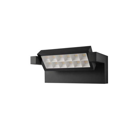 Applique Moderna Esterno Corner Alluminio Nero Led 18W CORNER-A20-NE