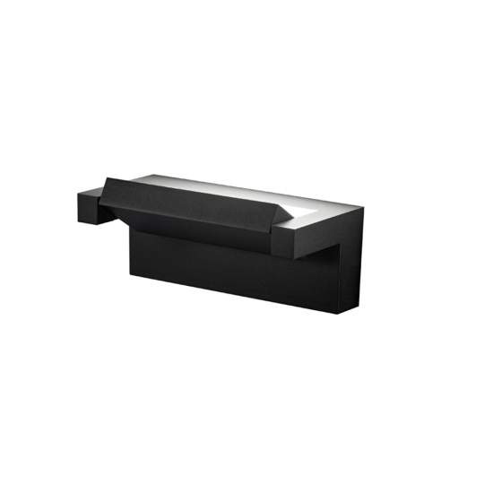 Applique Moderna Esterno Corner Alluminio Nero Led 18W CORNER-A20-NE