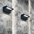 Applique Moderna Esterno Corner Alluminio Nero Led 18W CORNER-A20-NE