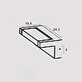 Applique Moderna Esterno Corner Alluminio Nero Led 18W CORNER-A20-NE