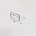 Applique Contemporanea Doup Metallo Foglia Oro Led 30W DOUP-A46-GF