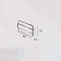 Applique Contemporanea Doup Metallo Verde Bosco Led 30W DOUP-A46-VB