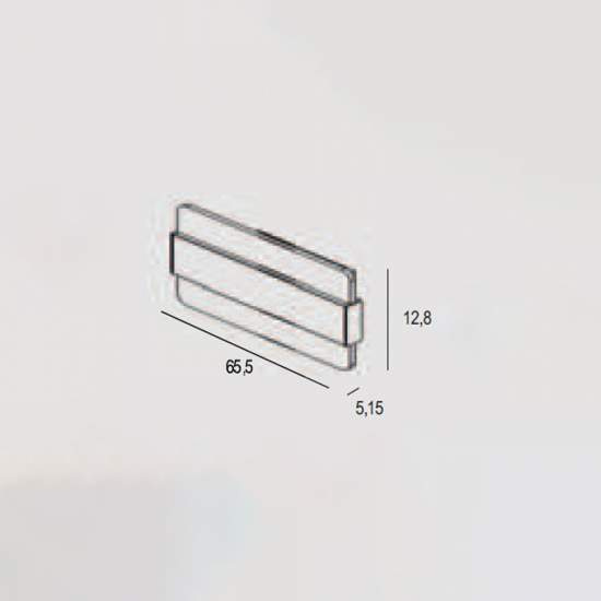 Applique Contemporanea Doup Metallo Verde Bosco Led 43W DOUP-A66-VB