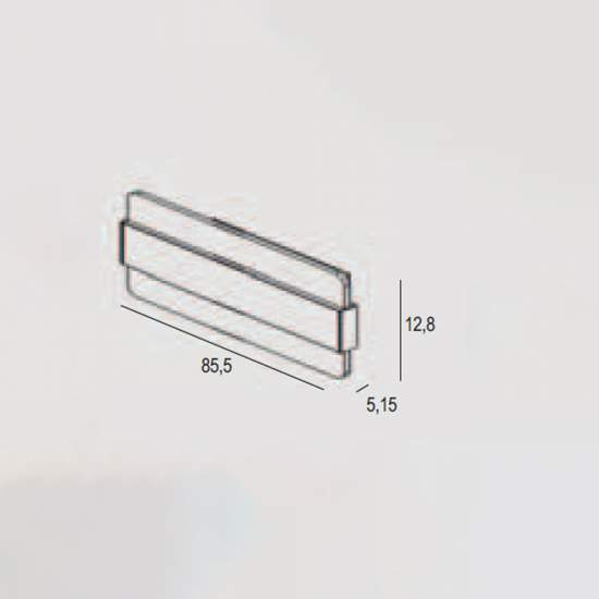 Applique Contemporanea Doup Metallo Foglia Rame Led 56W DOUP-A86-RF
