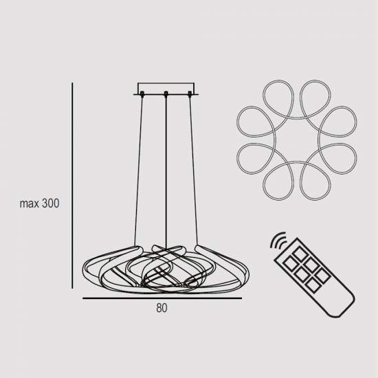 FLOWER-S80-WH