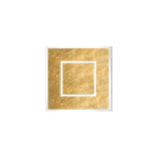 Plafoniera Contemporanea Frameplus Metallo Foglia Oro Led 48W FRAMEPLUS-Q50-GF