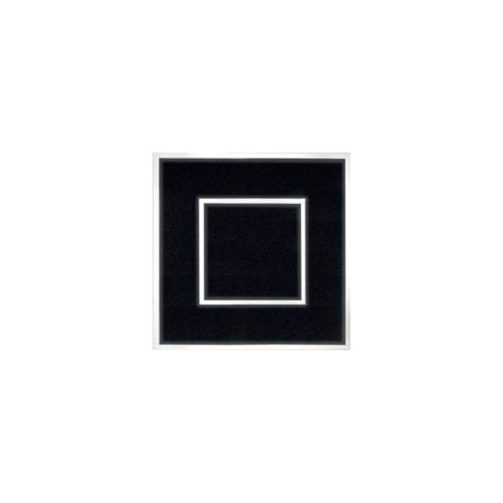 Plafoniera Contemporanea Frameplus Metallo Nero Led 48W FRAMEPLUS-Q50-NE