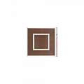 Plafoniera Contemporanea Frameplus Metallo Ruggine Led 48W FRAMEPLUS-Q50-RU